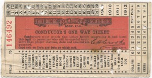 Train ticket.