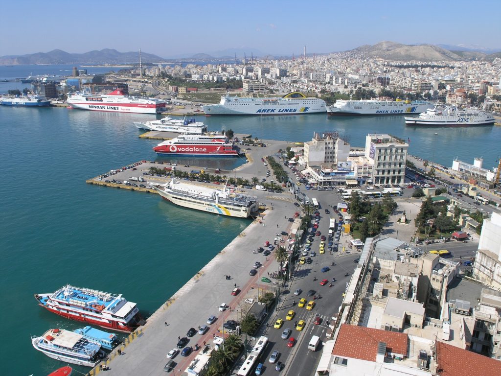 Port of Piraeus in Greece