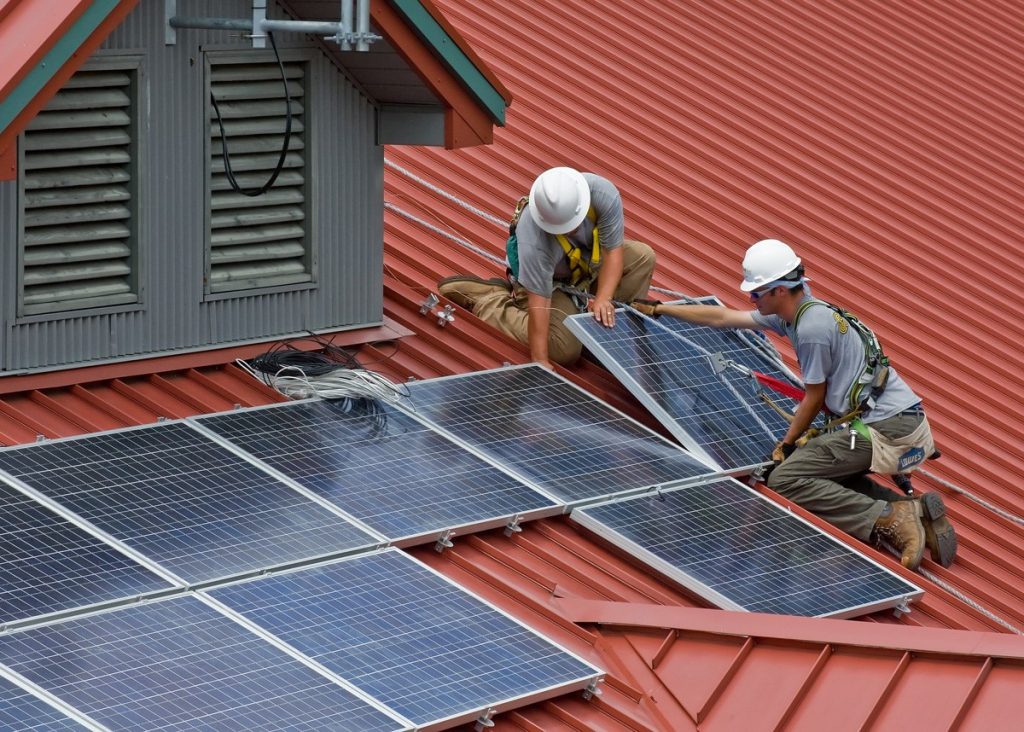 Solar panel construction