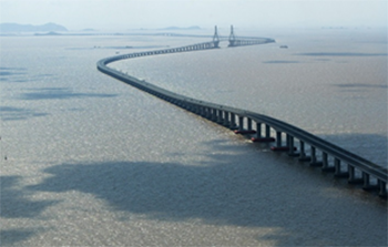 The Donghai Bridge is one of the longest bridges in the world