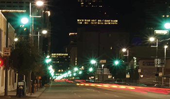 Synchronized traffic lights