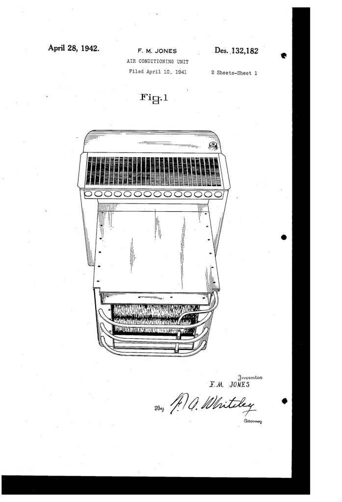 Frederick McKinley Jones’ air cooling unit patent