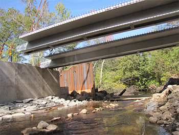Figure 2. Accelerated Bridge Construction (ABC) of a bridge in Massachusetts.