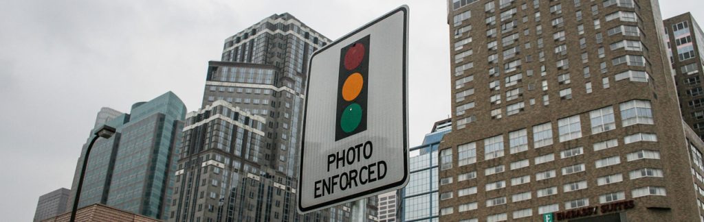 Photo enforced sign