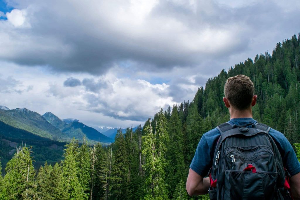 Tyler enjoying the views in Washington state