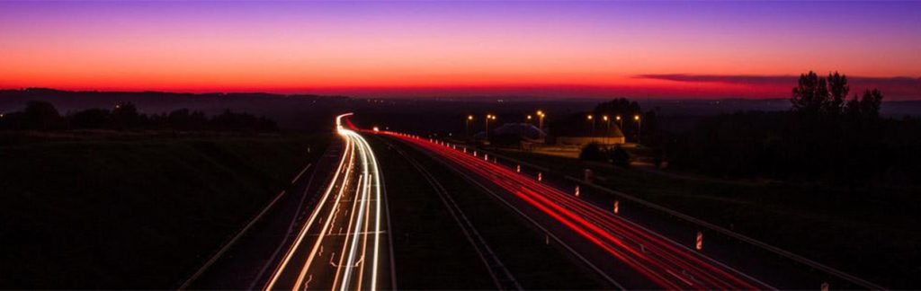 Highway at night