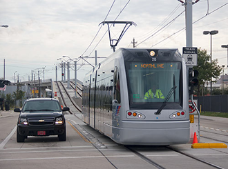 Light rail in Houston, Texas