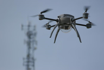 An example of a drone in flight