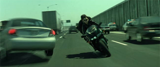 Matrix Reloaded car chase