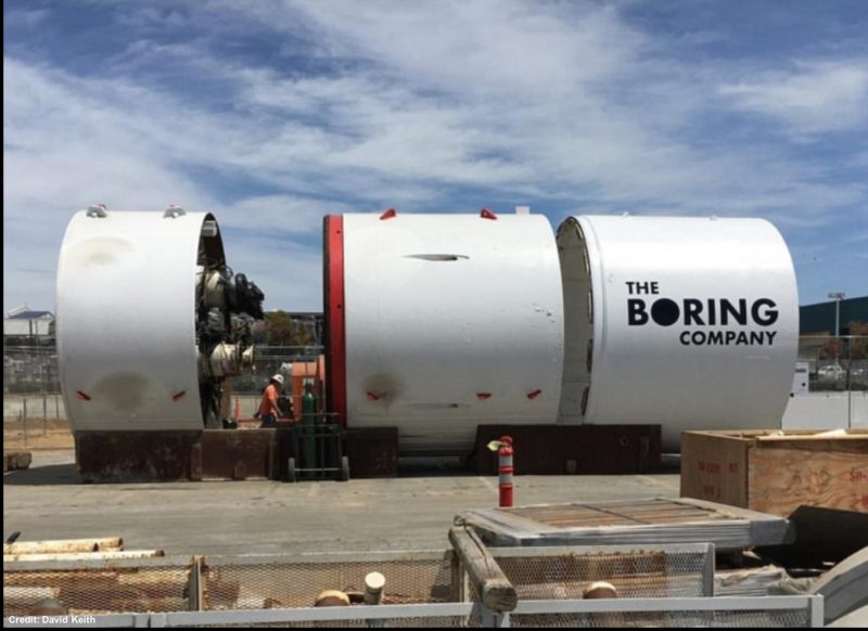 The Boring Company’s TBM.