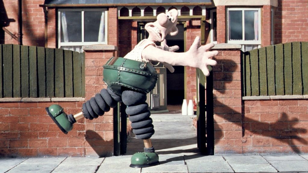 Rouge trousers. Screenshot from The Wrong Trousers