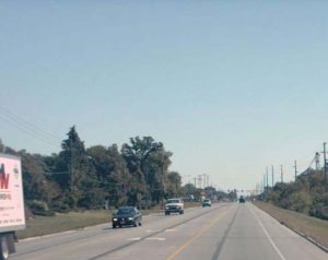 Four- to three-lane conversion in Clear Lake, Iowa